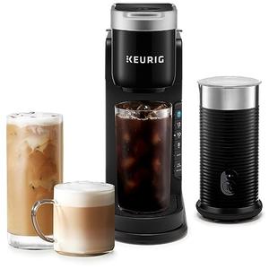 Keurig K-Café Barista Bar Single Serve Coffee Maker and Frother, with 3 Brew Sizes, Hot and Cold Coffee Capabilities, 2oz Coffee Shot Button, Black