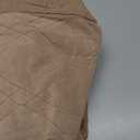 Ottoman Cover Square,Waterproof Square Ottoman Covers Thick Slipcover for Living Room,Washable Storage Footstool Furniture Protector for Dogs,Pets,Light Brown,Medium (M Length&Width:33"-37",Height:14"-20", Light Brwon&khaki)