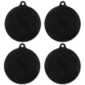 4 Pack Non Slip Electric Burner Induction Stove Protector Reusable Silicone Mat High Temperature Heat Pad for Pots and Pans Induction Cooktop Scratch Protector (Circular)