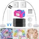 IDAODAN Balloon Arch Kit and Balloon Pump, Balloon Arch Stand with Electric Balloon Pump, Adjustable Wide Garland Arch for Wedding Baby Shower Birthday Party Supplies Decorations