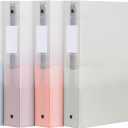 Oxford Flexible Binders, Binders for School and Office, Strong Flexible Poly, 4 Wave Pockets, Translucent Covers, Holds up to 350 Sheets, 1.5 inch Binder, 4 Assorted Boho Colors, 4-Pack (1009730)