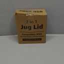Jmoe USA Improved Jug Lid for Yeti Half Gallon and One Gallon Rambler Jugs | 2 in 1 Replacement Lid | Large Chug Spout and Leakproof Flip Straw | BPA Free Plastic | Includes 4 Straws