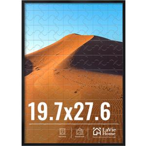 LaVie Home 19.7x27.6 Picture Frame for Wall Display, 19.7x27.6 Black Picture Frame with HD Plexiglas, 19.7 x 27.6 Frame 1 Pack, Display Frame for Vertical or Horizontal, Classic Collection
