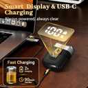 Electric Foil Shaver for Men: Mini Electric Razor for Face/Beard - 3 Floating Blades Cordless Razor with LED Display - IPX7 Waterproof Wet Dry Shaving for Travel & Home, USB Type C