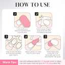 UNA GELLA Short Round Press on Nails - 32Pcs 16 Sizes Oval Nude Pink Fake Nails, Glossy Reusable Glue on Nails for Women, Durable Natural False Nails Kit for Small or Wide Nail Beds