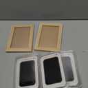 Inkless Paw Print Kit for Dogs,Cats & Babies - Clean Touch Dog Nose & Baby Handprint Kit,Mess Free Dog Paw Print Kit,2-Pcs Ink Pads & 1 Wooden Frame - Keepsake Gifts for Pet Lovers,New Moms (Large(2 Pack), Black)