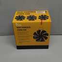 VODA Wood Stove Fan Heat Powered Fireplace Fans Non Electric, Heat Activated Thermal Fan for Wood Burning Stove/Log Burner, Stove Accessories Thermometer