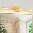 VOLISUN Bathroom Vanity Light 31.5 inch, 18W Dimmable 5CCT Led Bathroom Light Fixture Over Mirror, Gold Bar Vanity Light for Bathrooms-ETL Certificated