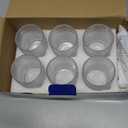 ZMOWIPDL Vintage Glassware Drinking Glasses Set of 6,12 oz Hobnail Glass Cups,Embossed Clear Water Tumbler,for Beer,Cocktail,Whiskey,Juice and Various Mixed Drinks- 1 Cleaning Brush