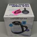 Chefman 1L Electric Tea Kettle with LED Lights, Automatic Shut Off, Removable Lid, Boil-Dry Protection, Hot Water Electric Kettle Water Boiler, Electric Kettles for Boiling Water