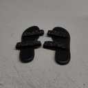 Verdusa Women's PU Leather Rhinestone Slippers Two Strap Open Toe Slip on Flat Sandals 39