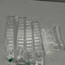 SHOPDAY 3 oz Mini Dessert Cups with Lids and Spoons 50 Pack, Small Plastic Dessert Cups for Party, Clear Square Cups for Parfait Yogurt, Shooter Cup Tumbler Cup for Appetizers Jello Mousse