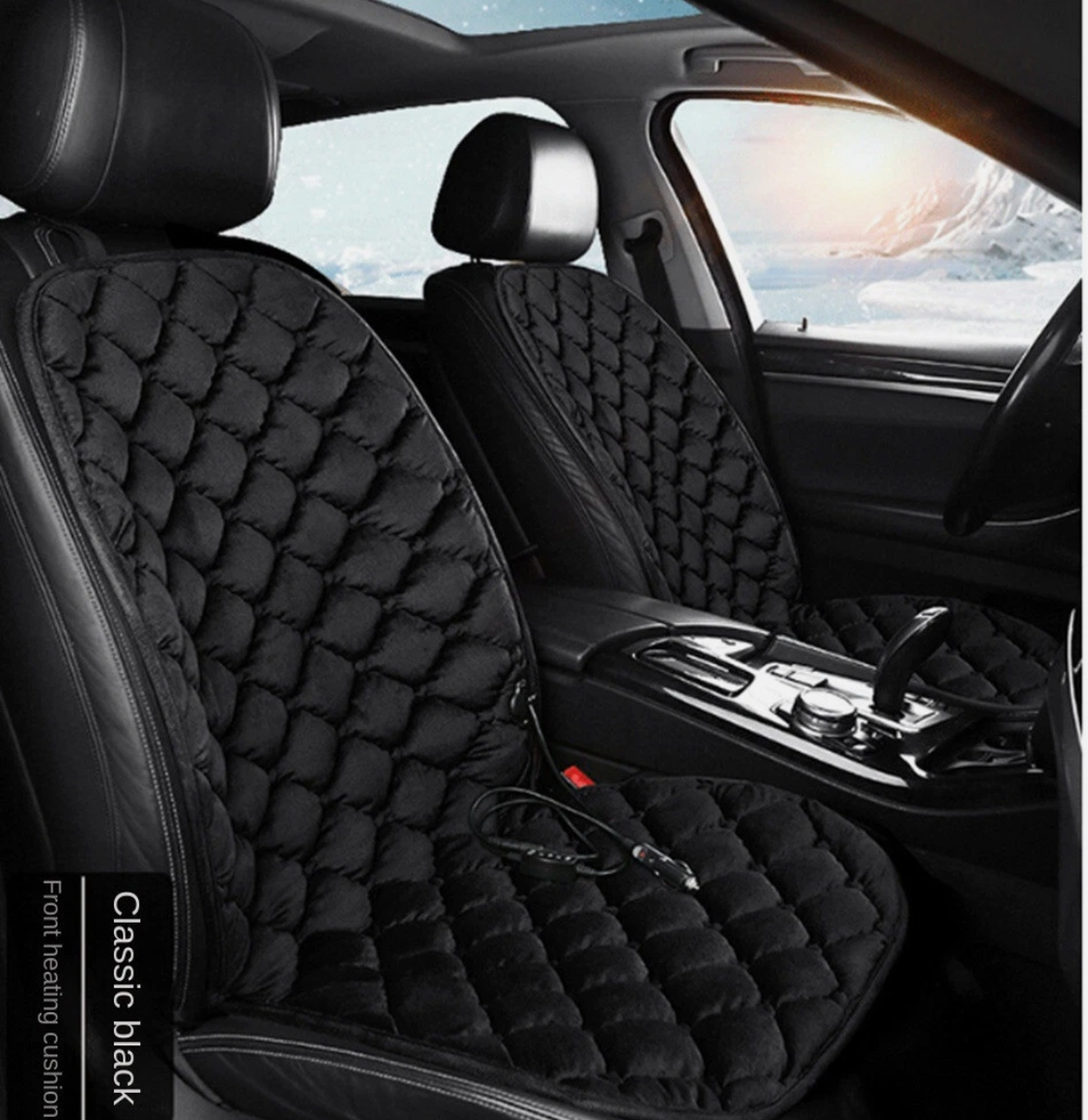 Universal Electric Heated Car Seat Cover Cushion 12V Seat Heater Warmer Pad Set Of 2