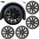 KAVANIC 4PCS Hubcaps Fits for Tesla Model Y Juniper 20inch 2025 2026, 20 Inch Matte Black Helix 2.0