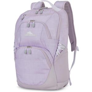 High Sierra Swoop Backpack, Lightweight Bookbag, Large Main Compartment + External Accessory Pockets, Separate Laptop Pocket, Dual Water Bottle Pockets, Fits most 17” Laptops, 30L Capacity, Orchid, One Size