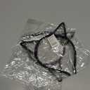 2 x Halloween Cat Ears Headband  Halloween Black Cat Ear Headband for Cosplay, Fancy Dress, Masquerade & Party Costumes - Black Cat Headbands