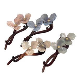 4 Pack Flower Hair Clips, Invisible Claw Twist Clip, French Pin, Curl Clips, Headdress, Half Tied Hair Pin, Banana Clip, Suitable for Women - Non Slip Hair pin