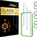 Ailun Screen Protector + Camera Lens Protector for iPhone 17, 3+3Pack
6.3 inch, Tempered Glass, Installation Frame, Sensor Protection, Dynamic Island Compatible, Case Friendly
