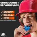 Shock Doctor Mouth Guard for Braces, Upper Teeth Protection, Instant Fit, Adult & Youth Sizes