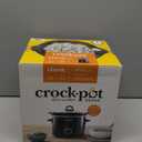 Crock-Pot 2-Quart Manual Slow Cooker, Feeds 2+ People, Great for Small Meals, Dips, & Sides; Removable Stoneware is Oven & Dishwasher Safe, Black