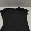 GEMBERA Womens' Stretchy Scoop Neck Short Sleeve Shirts Fitted Casual Basic Top T-Shirts (X-Large, Black)