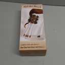 Travel Blow Dryer Brush in one, Dual Voltage 110V-240V Mini Hot Air Brush, Hair Trends Nano Titanium 2 Inch One Step Hair Dryer and Styler Volumizer Oval Shape (White & Rose Gold)