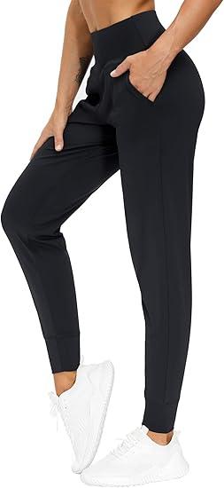 THE GYM PEOPLE Women's Joggers Pants Lightweight Athletic Leggings Tapered Lounge Pants for Workout, Yoga, Running,XL