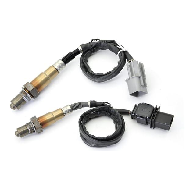 2Pcs 234-5055 Upstream + 234-4568 Downstream Oxygen O2 Sensor 1.6L Compatible with 2012-2018 Kia Soul, 2012-2018 Kia Rio, 2012-2017 Hyundai Veloster, 2012-2017 Hyundai Accent