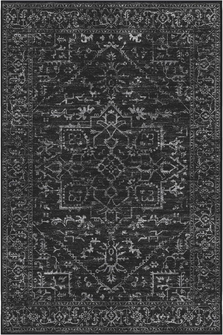 Chair Mat for Hard Floors, 60" x 48" Office Chair Mat for Hardwood Floor, Area Rug for Living Room, Protector Floor Desk Rug for Home Office (Black)
