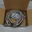 6AN 70" Transmission Fluid Oil Cooler Hose Line kit for GM Chevy Transmission 4L80E TH350 TH400 4L60E 700R4 200-4R TR6060 Ford AOD 4R100 4R70W and C5 Stainless Steel Braided PTFE Hose