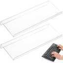 Eorbow 1 Tilted Computer Keyboard Stand, Clear Acrylic Keyboard Tray Holder for Easy Ergonomic Typing, Keyboard Riser for Office Desktop, Home, School