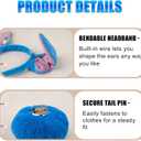 Alien Dog Costume Accessories  Halloween & Cosplay Fancy Dress Up Adults (Blue)