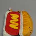 ISMARTEN Hot Dog Pet Costumes, Fun Food Halloween Costumes for Small to Medium Dogs and Cats (Small), Yellow, Red
