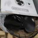 BLACK+DECKER 18-Inch Stand Fan with Pedestal Base, Height Adjustable Pedestal Fan with Remote and Touch Control Panel, Free Standing Fan with 90-Degree Oscillating and 3-Speed Settings, Black