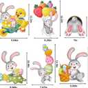 3 x DERAYEE Easter Window Clings, 78 Pcs Easter Window Stickers Bunny Egg Glass Door Decals for Home, Office, School Party Decoration Supplies