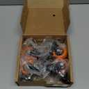 Stem Caster Wheels 2 inch Heavy Duty, Swivel Threaded Stem Mount Casters Set of 4 with American Size UNC 1/4"-20 x 1