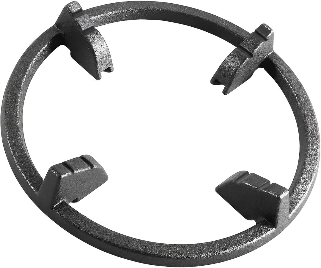 Cast Iron Wok Ring - Non Slip Burner Ring Support for Round Bottom Wok, Fits Samsung, GE, Kitchenaid, LG, Whirlpool, Frigidaire, Kenmore Gas Stoves