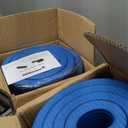 Foam Sleeping Pad for Camping - 1.25-Inch-Thick Waterproof Sleep Pad with Carry Straps for Cots, Tents, or Sleepovers by Wakeman Outdoors (Black) (Blue)