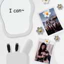 KEYDUACU 12 pcs Girls Locker Accessories, Locker Decorations Including Mirrors, whiteboards, Magnets and organizing Supplies. Ideal for Back-to-School Essentials and The Office (12 pcs-Light Gray)