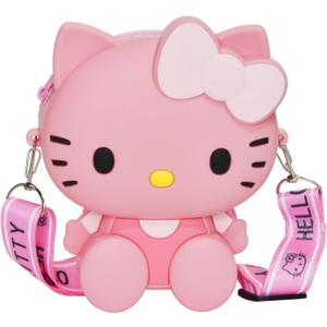 Kawaii Crossbody Handbag with Adjustable Shoulder Strap, Zipper Cute Mini Anime Coin Wallet