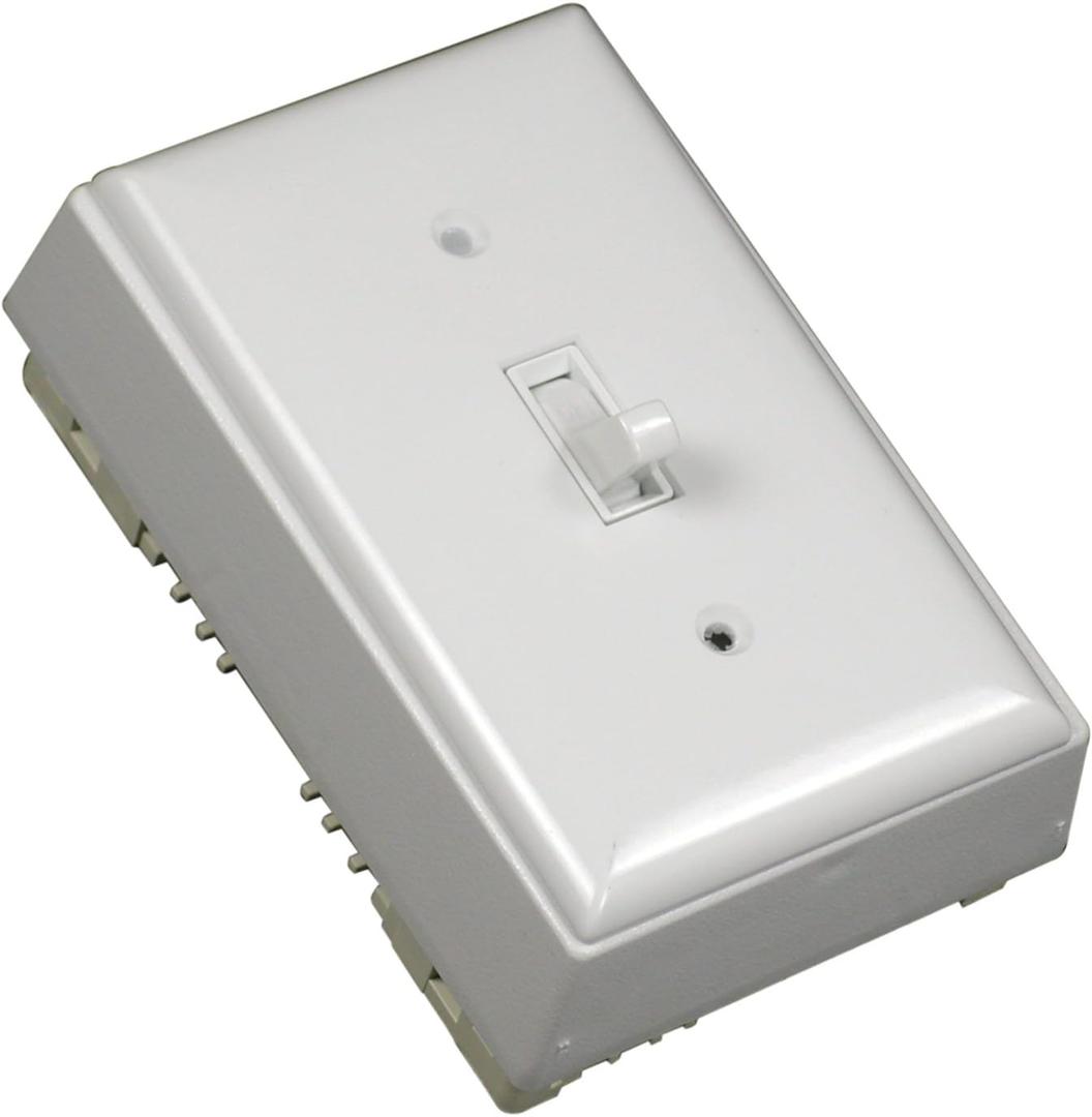 Legrand Wiremold NMW2-S Nonmetallic Plastic Raceway for Extending Power, Single Pole Switch Kit with Wall Plate, White (1 Pack)
