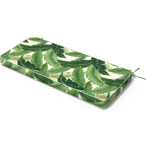 Outdoor Bench Cushion, Patio Furniture Cushion 42 x 18 x 3 Inch, Water Resistant Garden Sofa Swing Pad Settee Loveseat Couch Replacement Cushion, 1 Pack, Swaying Palms Green