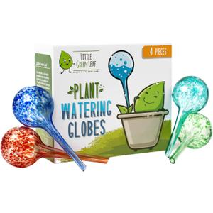 Automatic Plant Watering Globes Self Watering Planter Inserts (Set of 4) | Hands Free Multicolor Glass Bulbs | Planter Spikes to Support Indoor & Outdoor Plant Health (100ml)