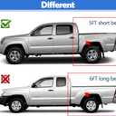 Osompar Fuel Filler Door Lid Cover for Toyota Tacoma Double Cab Short 5FT Bed 2005-2015 Replace 77305-04904 Fuel Gas Tank Door Cap
