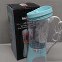 Mueller Personal Blender for Shakes and Smoothies with 15 Oz Travel Cup and Lid, Juices, Baby Food, Heavy-Duty Portable Blender & Food Processor, Turquoise
