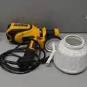 Paint Sprayer, 700W HVLP Spray Gun with Cleaning & Blowing Joints, 4 Nozzles and 3 Patterns, Easy to Clean, for Furniture, Cabinets, Fence, Walls, Door, Garden Chairs etc. VF803 (Yellow)