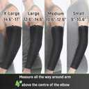 Elbow Compression Sleeve - Soft Tennis & Golfers Elbow Brace for All Day Comfort, Full Arm Coverage for Complete Support, Medium