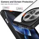 Eastcoo Slim Case for Oneplus 13 Case, [Hard PC Back+Soft TPU Bumper] [Anti-Yellowing] [Support Wireless Charging] Slim Fit Shockproof Protective Transparent Case Cover for OnePlus 13 5G, Matte Black