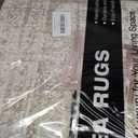 Soalmost 9x12 Area Rugs for Living Room Washable Print Rug Non-Slip Beige