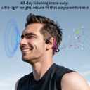 Open Ear Bone Conduction Headphones, Lightweight Sports Headset with Mic, 10 Hours Battery Life, Design for Safe Running & Outdoor Workouts